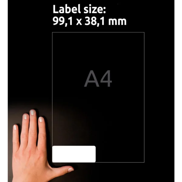 Etikett AVERY laser 99,1x38,1mm (1400)