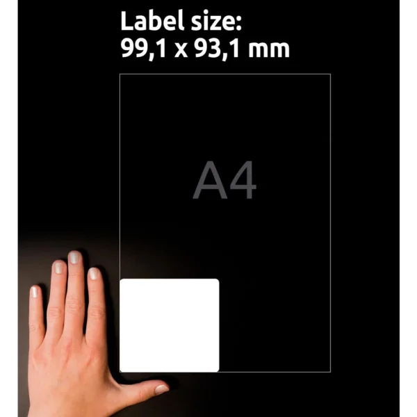 Etikett AVERY laser 99,1x93,1mm (600)