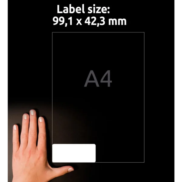 Etikett AVERY polyester 99,1x42,3mm(240)