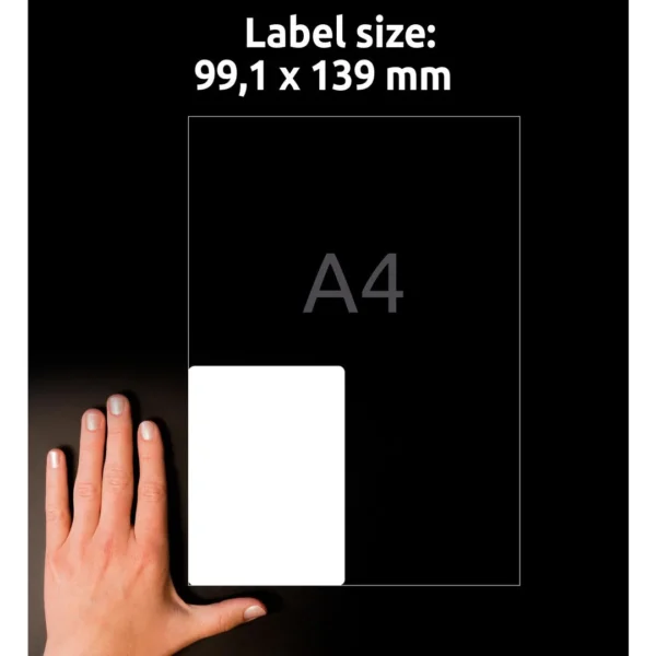 Etikett AVERY laser QP 99,1x139 (400)