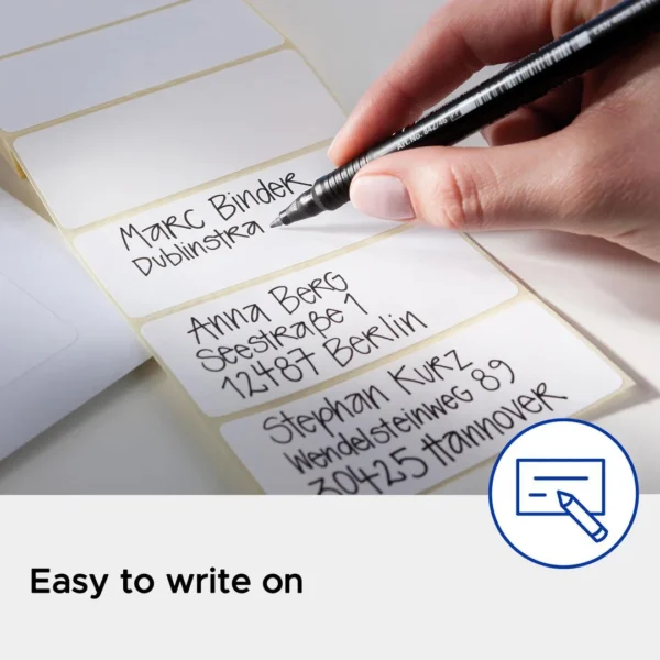 Etikett AVERY manuell 13x8mm hvit (3712)