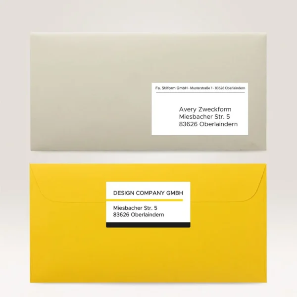 Etikett AVERY adresse 89x36mm (520)