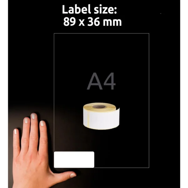 Etikett AVERY adresse 89x36mm (520)