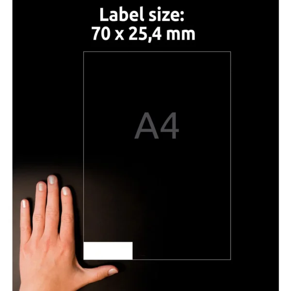 Etikett AVERY Ultragrip 70x25,4mm (3300)