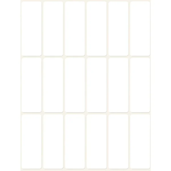 Etikett AVERY manuell 19x50mm hvit (486)