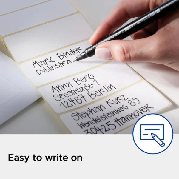 Etikett AVERY manuell 19x50mm hvit (486)