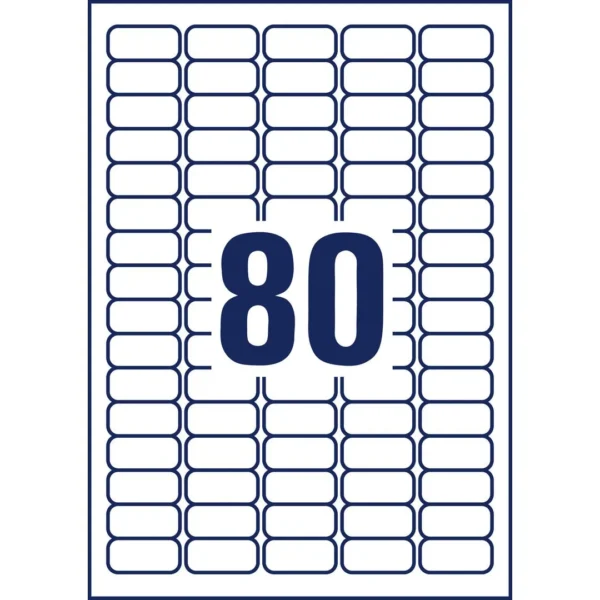 Etikett AVERY Mini 35,6x16,9mm (2000)