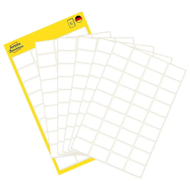 Etikett AVERY manuell 18x12mm hvit (216) - Bilde 2