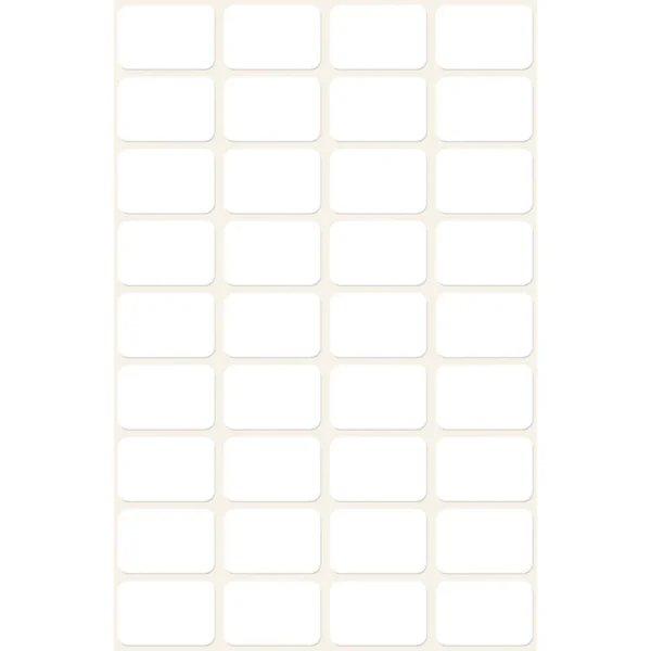 Etikett AVERY manuell 18x12mm hvit (216)