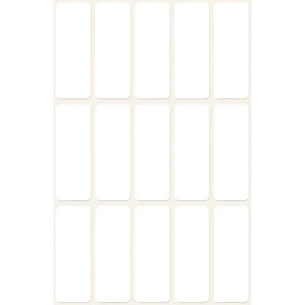Etikett AVERY manuell 14x38mm hvit (90)