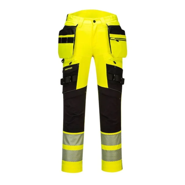 Bukse PORTWEST DX442 HiVis m/hl C44 gul