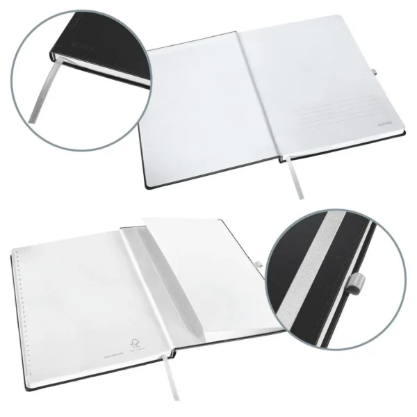 Notatbok LEITZ style A5 linjer sort