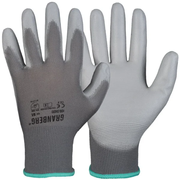 Hanske GRANBERG montering PU 8 grå