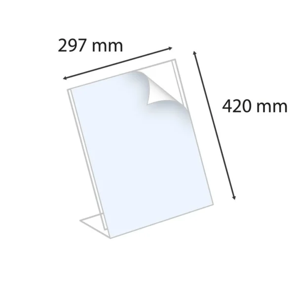 Menyholder EXACOMPTA skrå klar A3