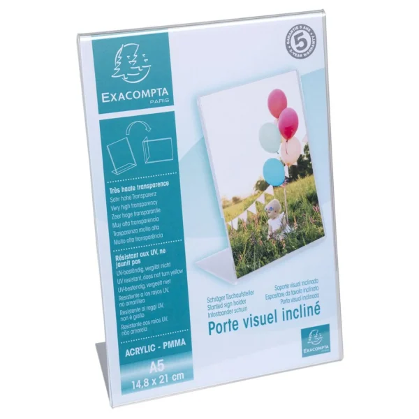 Menyholder EXACOMPTA skrå klar A5