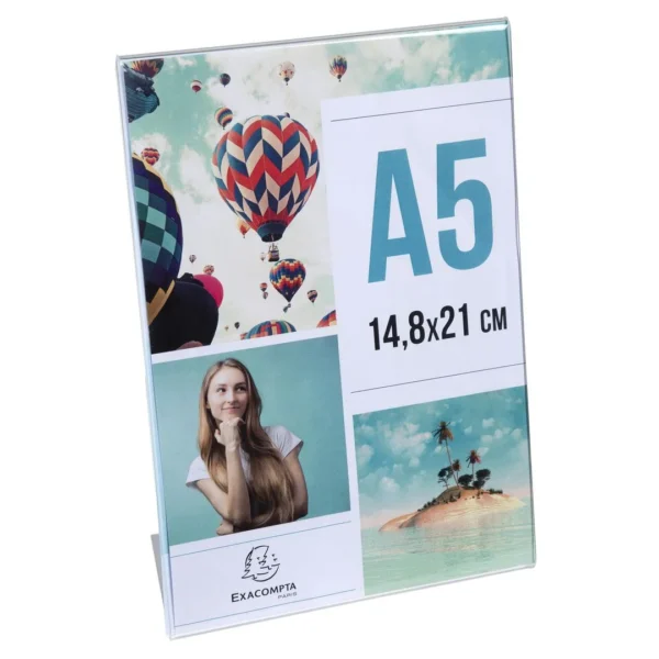 Menyholder EXACOMPTA skrå klar A5