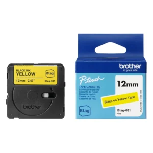 Tape BROTHER BTAG631 12mmx4m sort/gul