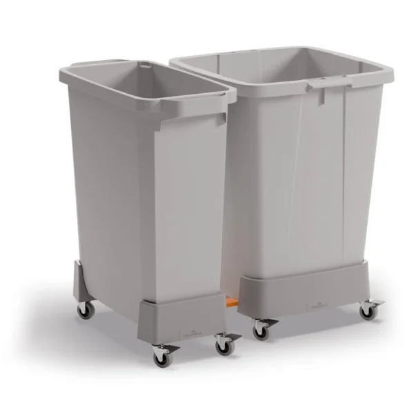 Vogn DURABIN for 60L avfallsbeholder grå