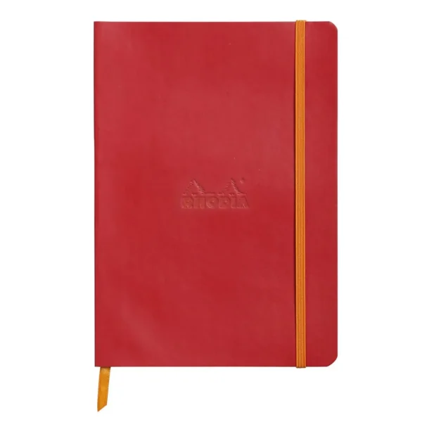Notatbok RHODIA A5 90g linjert red