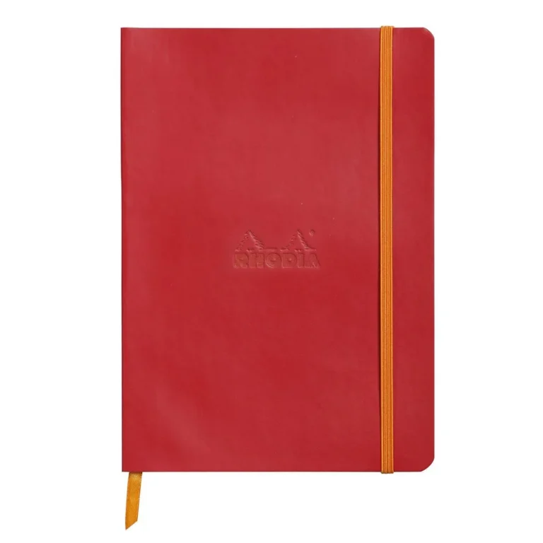 Notatbok RHODIA A5 90g linjert red