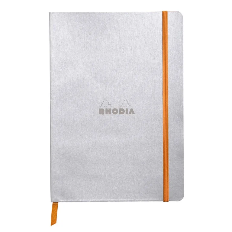 Notatbok RHODIA A5 sølv