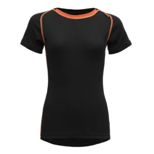 T-skjorte DEVOLD Basic dame ull XS sort