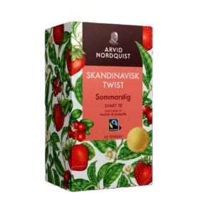 Te AN Jordbær og tranebær sort te (25)