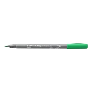 Fiberpenn STAEDTLER brush grønn
