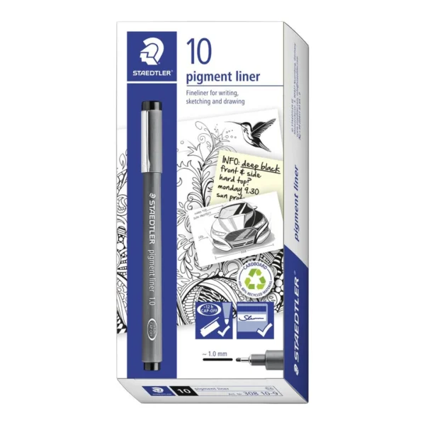 Fiberpenn STAEDTLER 1,0mm sort