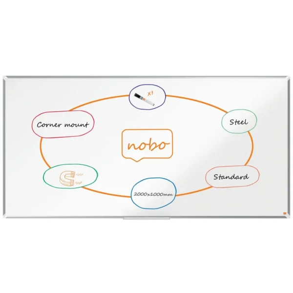 Whiteboard NOBO PremiumP lakk 100x200cm