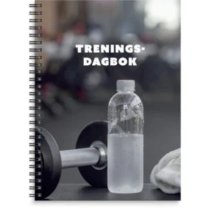 Treningsdagbok GRIEG A5 spiralisert grå