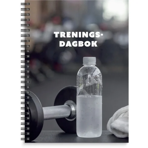 Treningsdagbok GRIEG A5 spiralisert grå