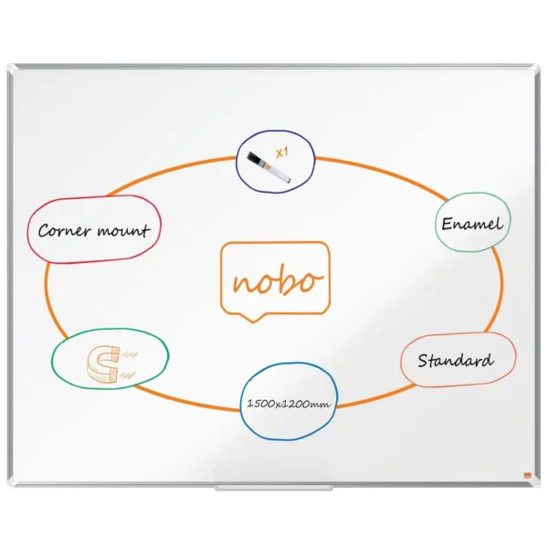Whiteboard NOBO PremiumP emalj 120x150cm