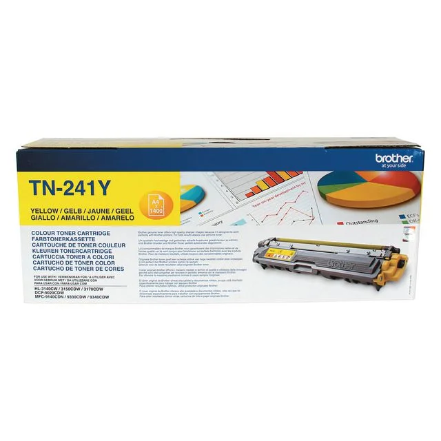 Toner BROTHER TN241Y 1.4K gul - Bilde 2