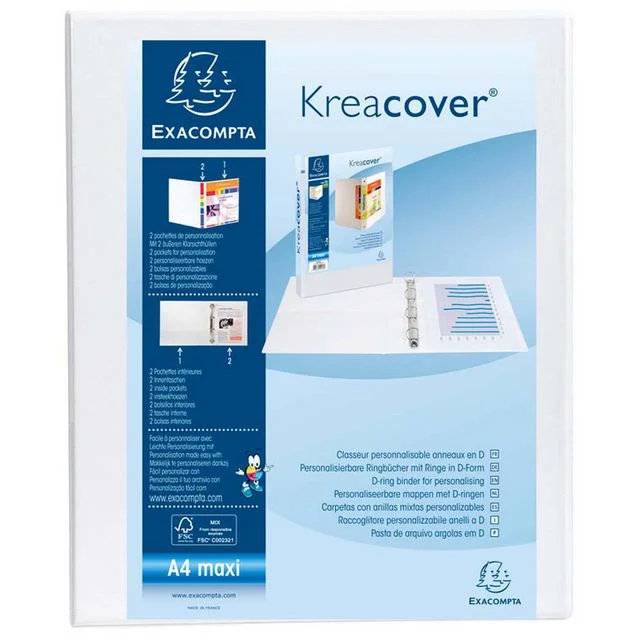 Innstikkperm EXACOMPTA A4+ 4D 20/38 hv - Bilde 2
