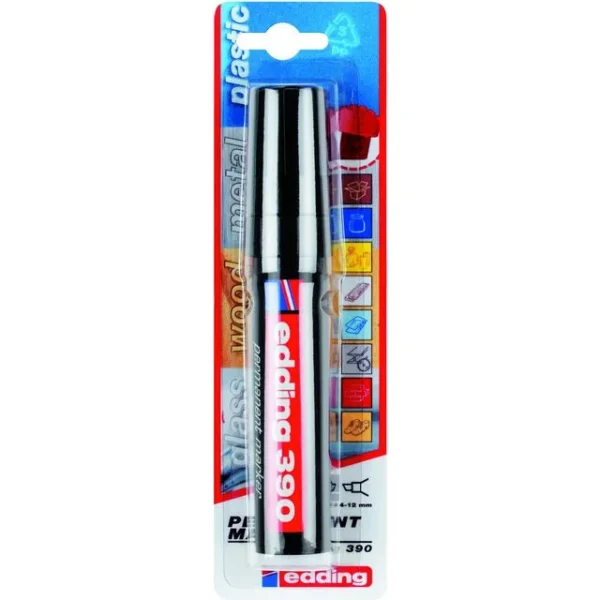 Merkepenn EDDING 390 skrå sort