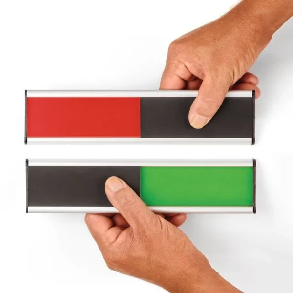 Dørskilt LEGAMASTER rød/grønn m/skyv