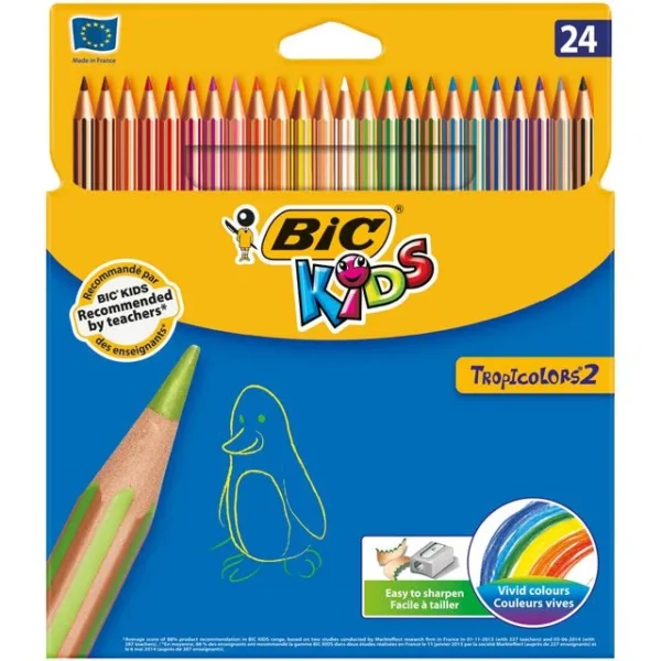 Fargeblyant BIC Tropicolor (24)