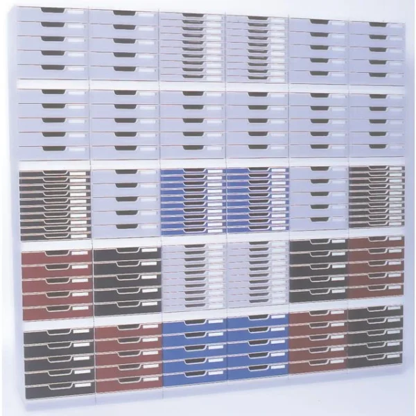 Skuffekabinett EXACOMPTA 3skuff grå/sort