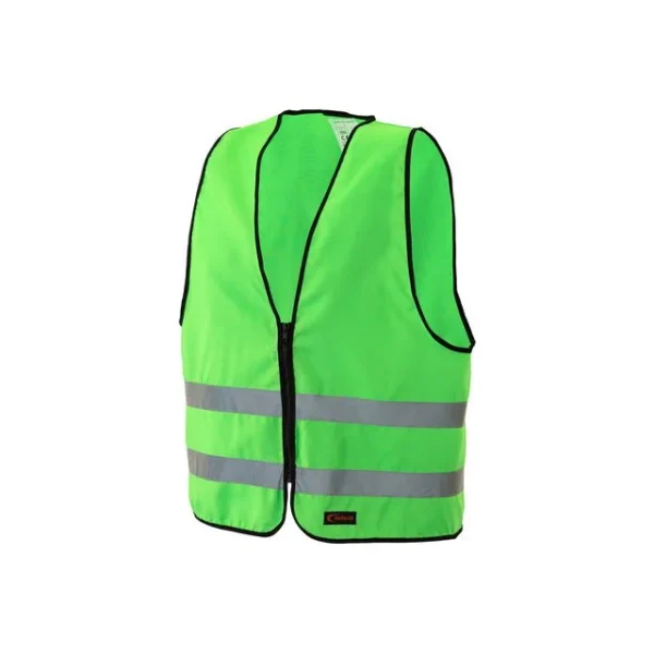Refleksvest med glidlås voksen grønn