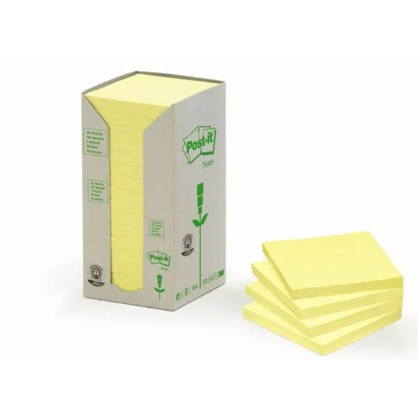 Notatblokk POST-IT 76x76 Resirk CY(16)