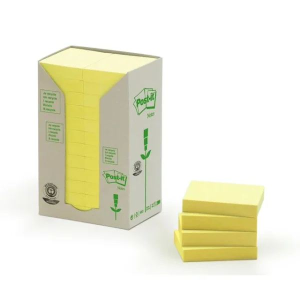 Notatblokk POST-IT 38x50 resirk CY (24)