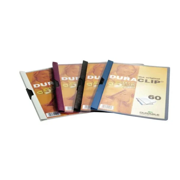 Klemmappe DURACLIP A4 60 ark sort