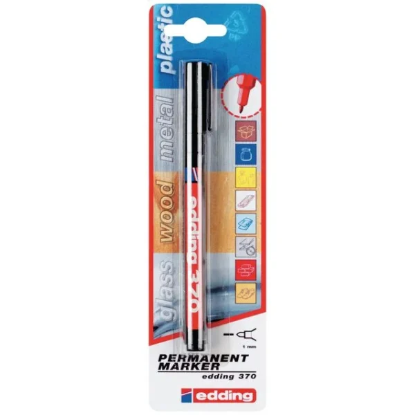 Merkepenn EDDING 370 rund sort