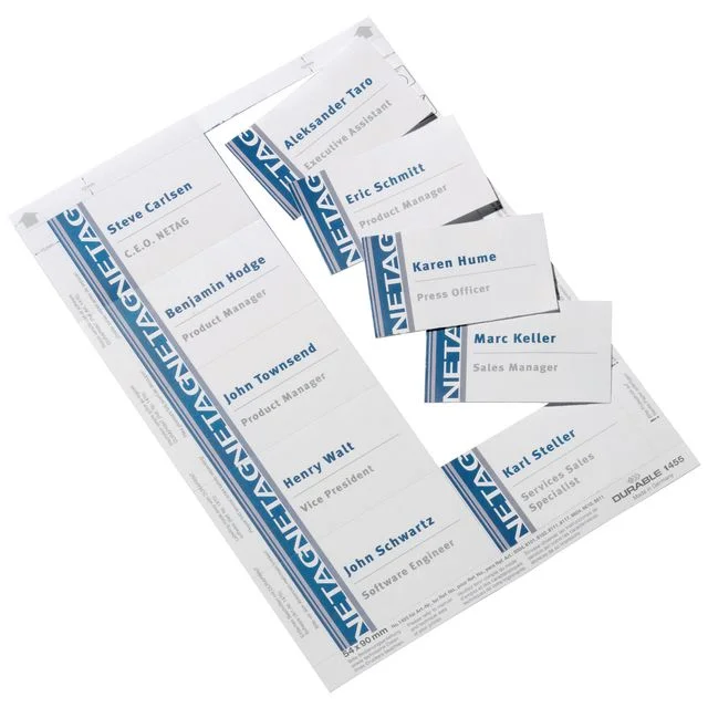 Innlegg DURABLE navneskilt 54x90mm (200) - Bilde 2