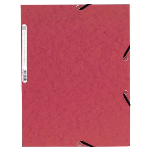 Strikkmappe EXACOMPTA A4 3 kl 355g rød