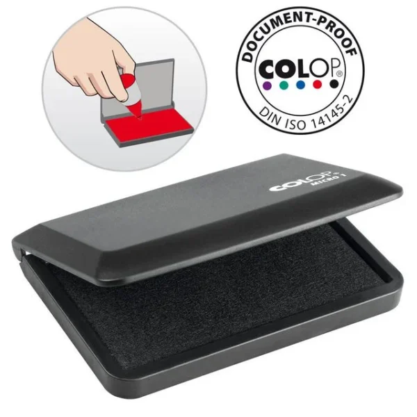 Stempelpute COLOP Micro 1 50x90mm sort