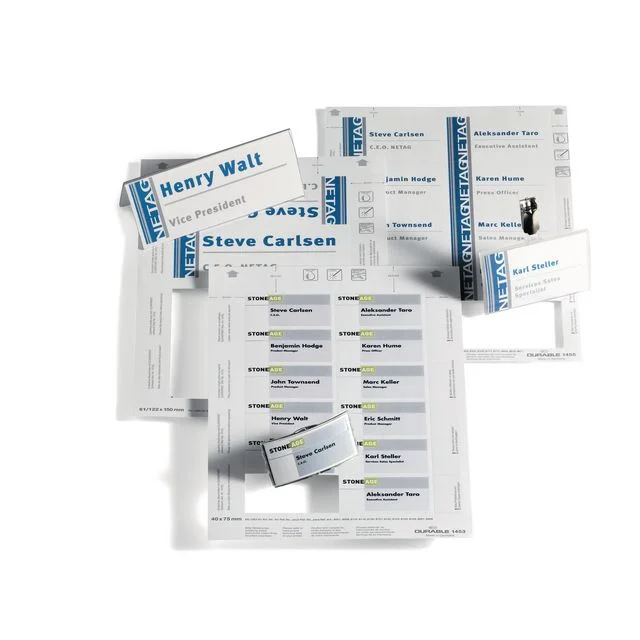 Innlegg DURABLE navneskilt 54x90mm (200) - Bilde 3