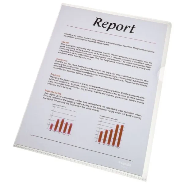 Plastomslag ESSELTE A4 85my (100)