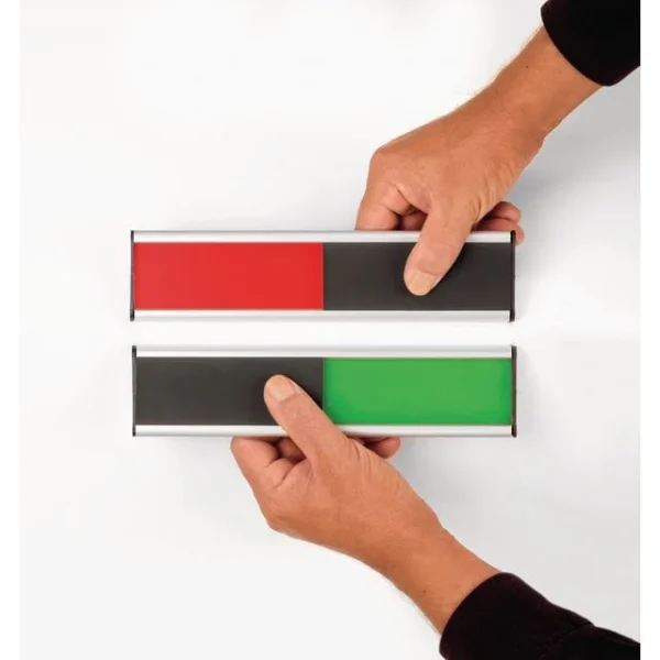 Dørskilt LEGAMASTER rød/grønn m/skyv